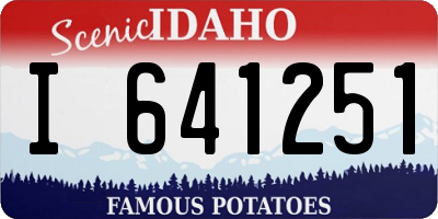 ID license plate I641251