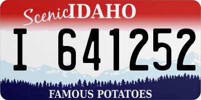 ID license plate I641252