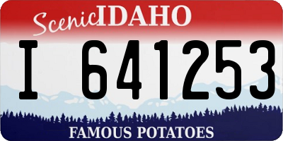 ID license plate I641253