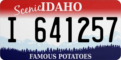 ID license plate I641257