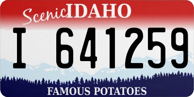 ID license plate I641259