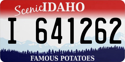 ID license plate I641262