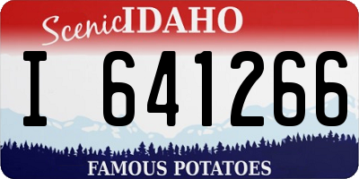 ID license plate I641266