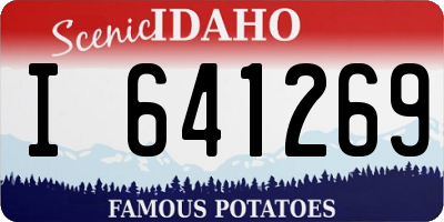 ID license plate I641269