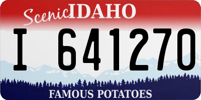 ID license plate I641270