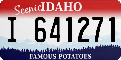ID license plate I641271
