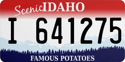 ID license plate I641275