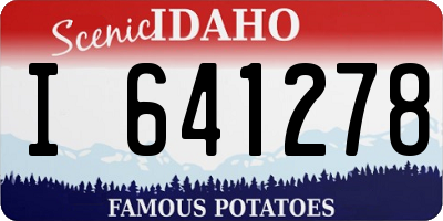 ID license plate I641278