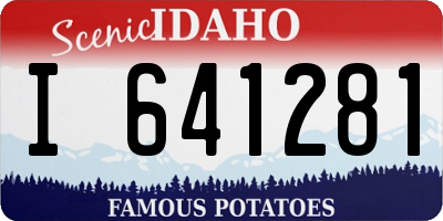 ID license plate I641281