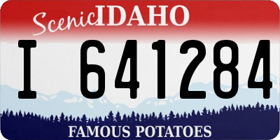 ID license plate I641284