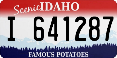 ID license plate I641287