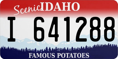 ID license plate I641288