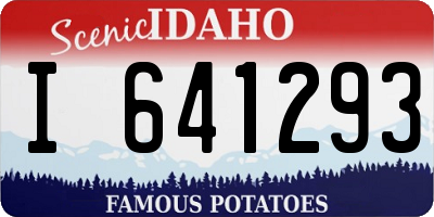 ID license plate I641293