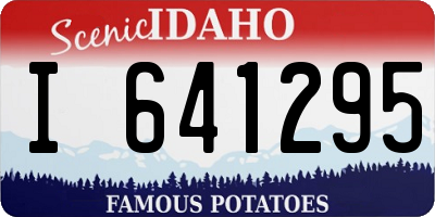 ID license plate I641295