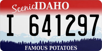 ID license plate I641297