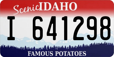 ID license plate I641298