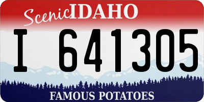 ID license plate I641305