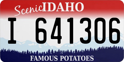ID license plate I641306