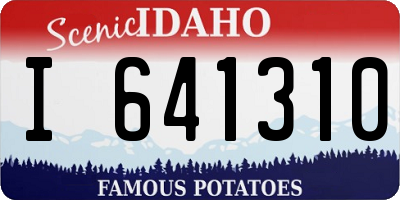 ID license plate I641310