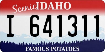 ID license plate I641311