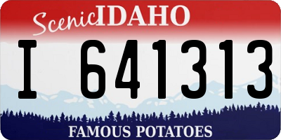 ID license plate I641313