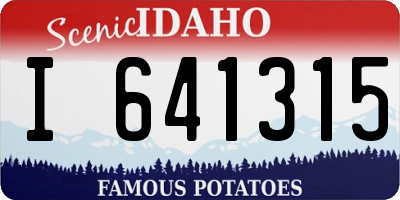 ID license plate I641315