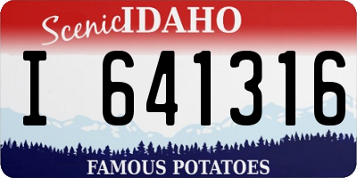 ID license plate I641316