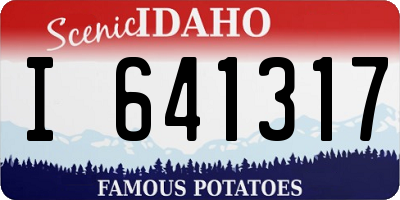 ID license plate I641317