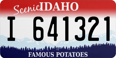 ID license plate I641321