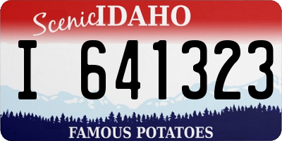 ID license plate I641323