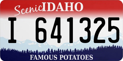 ID license plate I641325