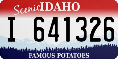 ID license plate I641326