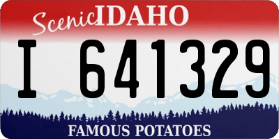 ID license plate I641329