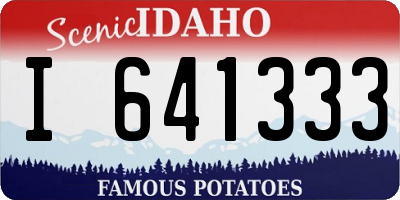 ID license plate I641333