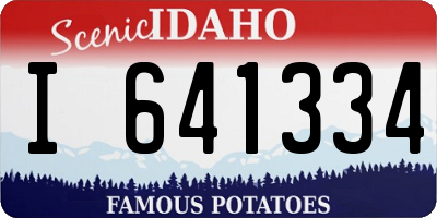 ID license plate I641334