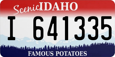 ID license plate I641335