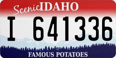 ID license plate I641336