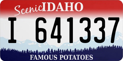 ID license plate I641337