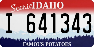 ID license plate I641343