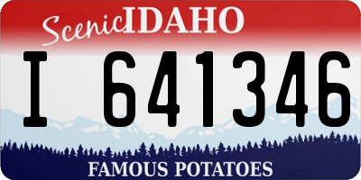 ID license plate I641346