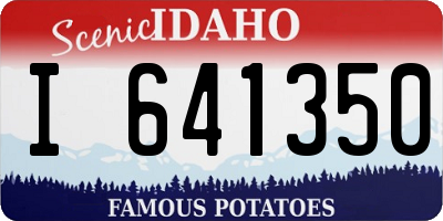 ID license plate I641350