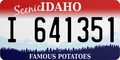 ID license plate I641351