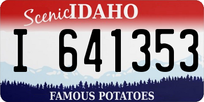 ID license plate I641353