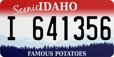 ID license plate I641356