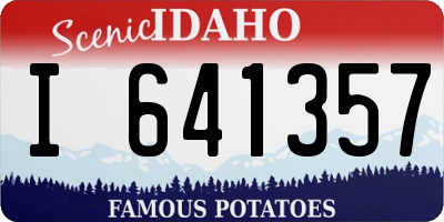 ID license plate I641357