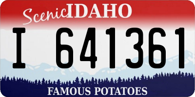 ID license plate I641361