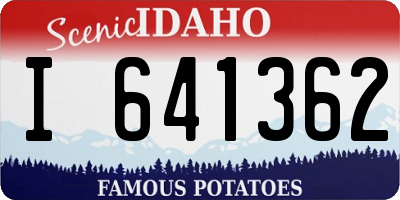 ID license plate I641362