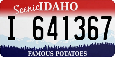 ID license plate I641367