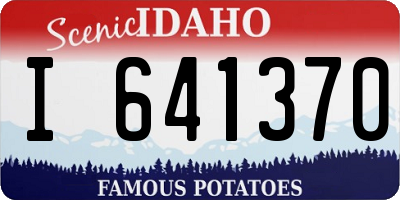 ID license plate I641370