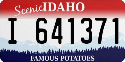 ID license plate I641371